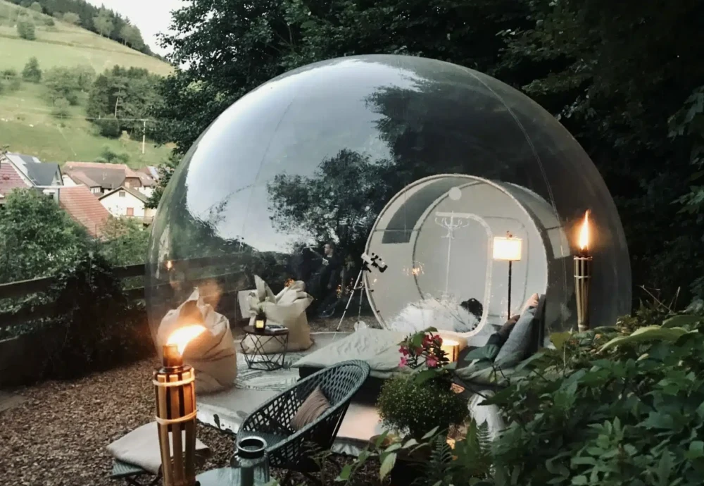 bubble tent stargazing